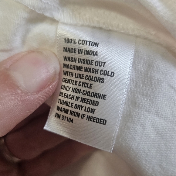 CROWN & IVY Lace Eyelet Ruffled Peplum Blouse In White. Size SP NWT - Picture 4 of 12